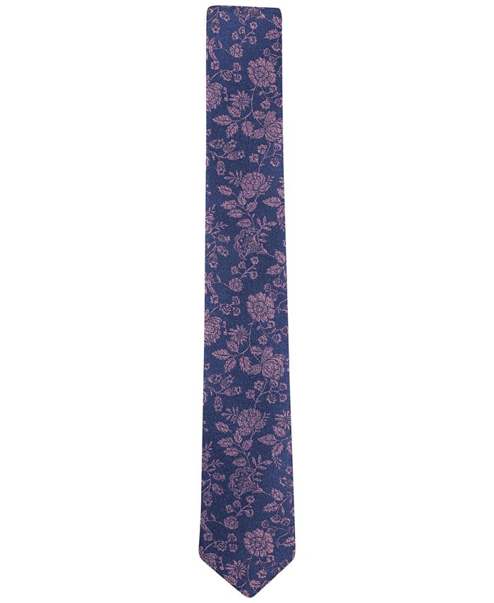 Bar III Men's Allante Brook Floral Slim Tie, Created for Macy's - Macy's