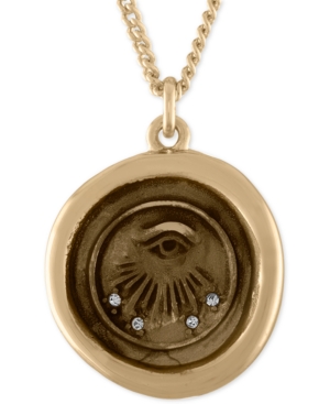 image of Rachel Rachel Roy Gold-Tone Evil-Eye Talisman Pendant Necklace