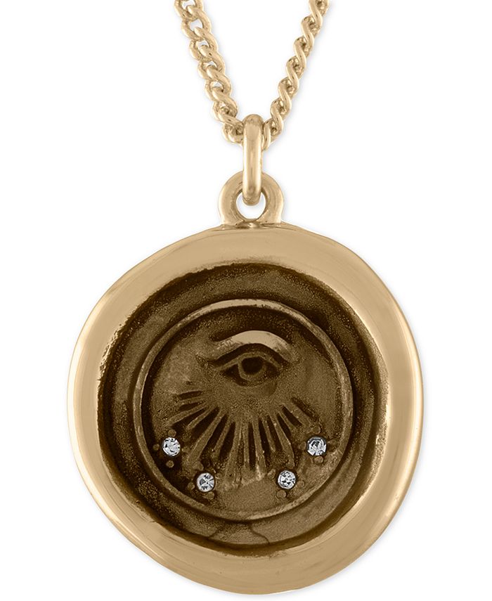 RACHEL Rachel Roy - Gold-Tone Evil-Eye Talisman Pendant Necklace