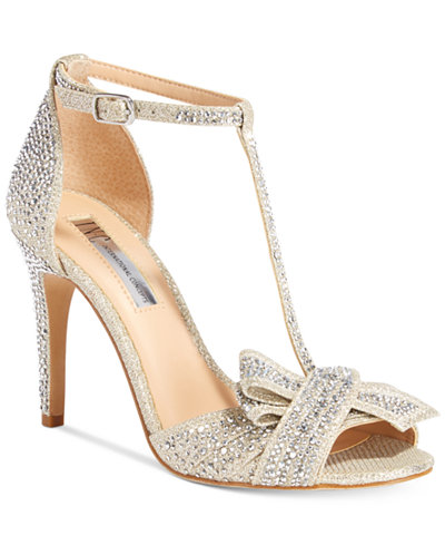 INC International Concepts Risha Embellished Knot Detail Evening Sandals, Only at Macy's