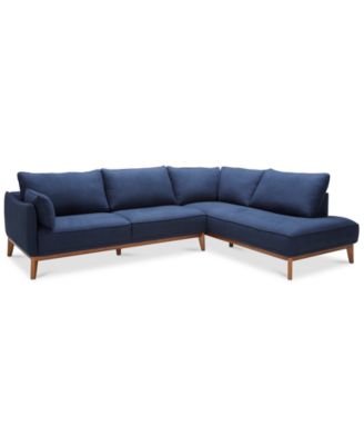 Jollene 113 2-Pc. Fabric Sectional, Created for Macy's