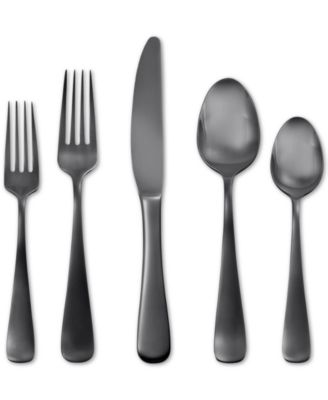 Skandia Opera Gunmetal - 20 Piece Flatware Set, Service for 4, Titanium