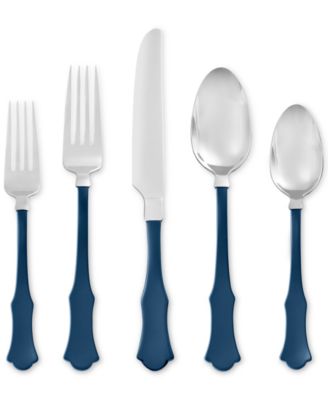 Hampton Forge - Dover Navy 20-Piece Flatware Set