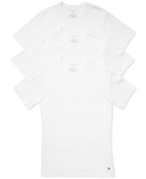 Tommy Hilfiger Men's 3 Pack Slim-Fit V-Neck Cotton Undershirt