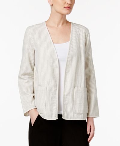 Eileen Fisher Organic Cotton Reversible Kimono Jacket