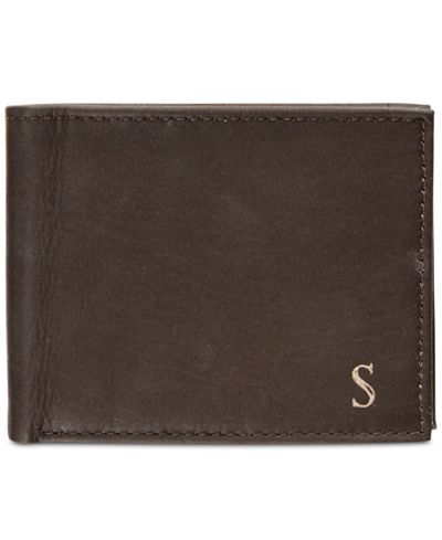 Cathy's Concepts Men's Personalized Brown Bi-Fold Wallet with Multi-function Tool