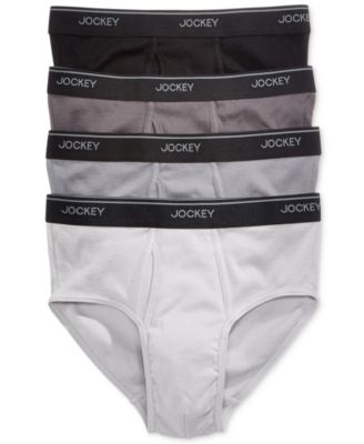 Jockey - Men's 4-Pk. Staycool Cotton Briefs