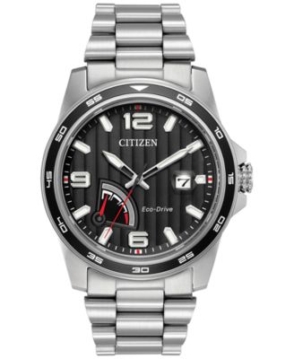 Citizen - Men's Eco-Drive Sport Stainless Steel Bracelet Watch 41mm AW7030-57E
