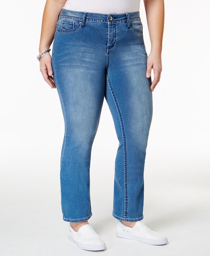 Hydraulic Plus Size Emma Blue Wash Straight Leg Jeans Macy's