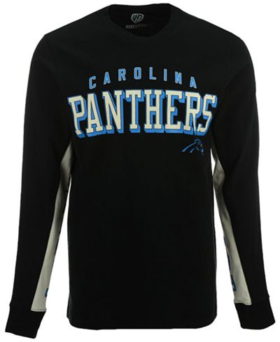 G3 Sports Men's Carolina Panthers Hands High Front Four Fashion Long Sleeve T-Shirt