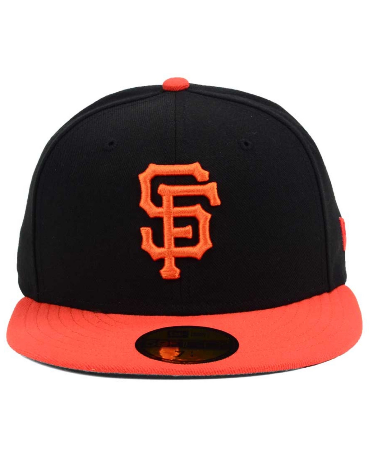 Shop New Era San Francisco Giants Authentic Collection 59fifty Fitted Cap In Black,orange