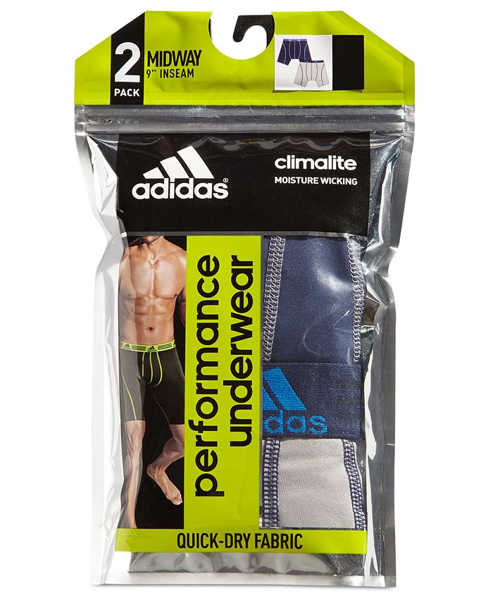 adidas Men's Climalite 2 Pack Midway Brief Macy's