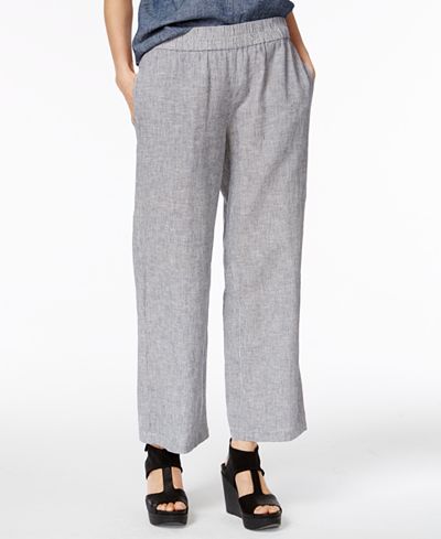 Eileen Fisher Pull-On Straight-Leg Pants, a Macy's Exclusive Style