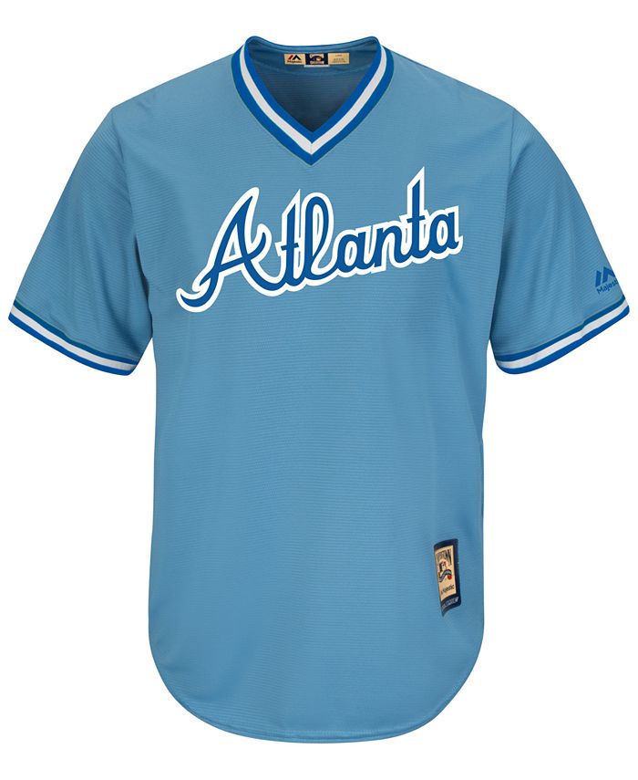 DALE MURPHY ATLANTA BRAVES THROWBACK COOPERSTOWN BLUE JERSEY NEW MAJESTIC  MENS