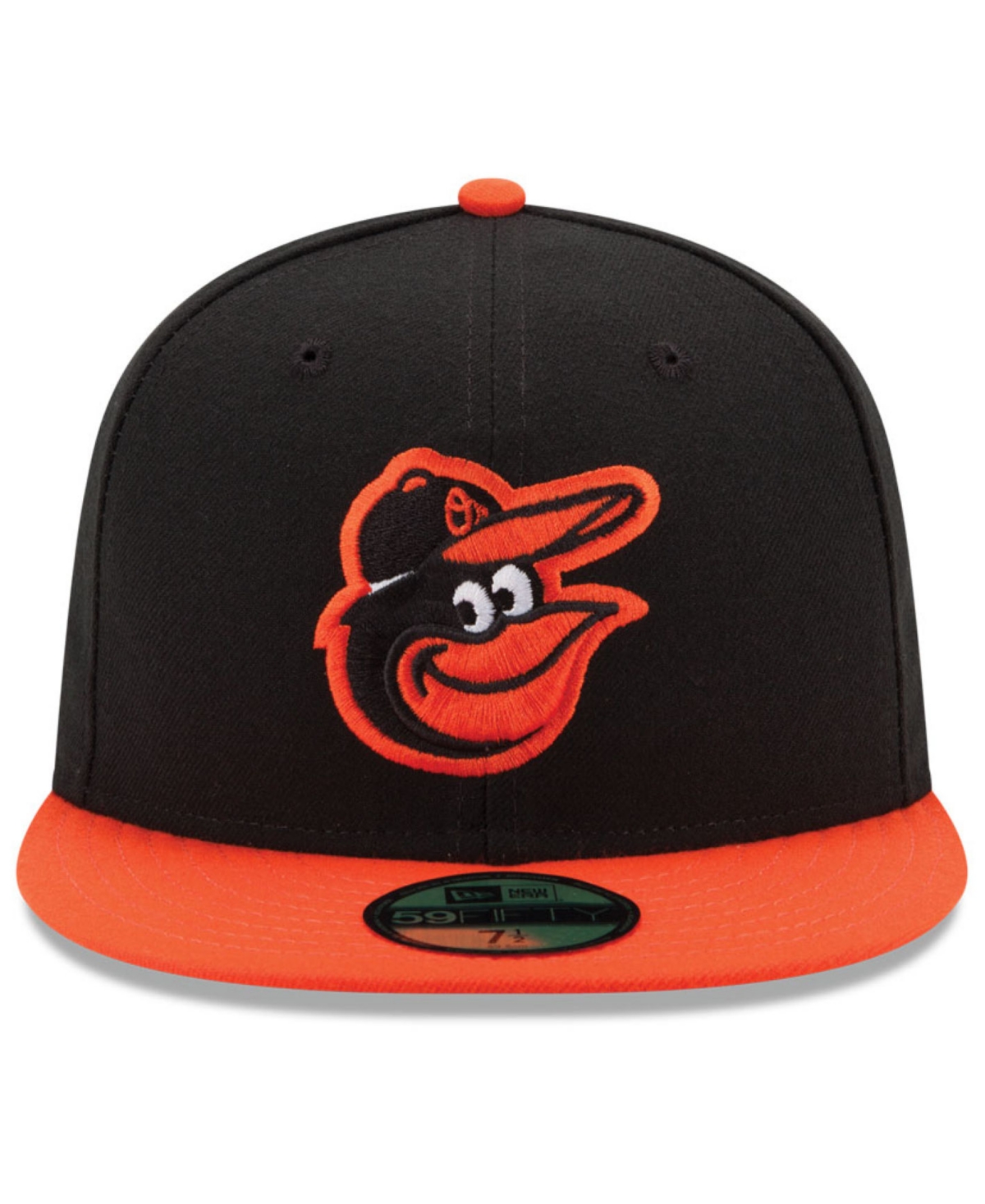 Shop New Era Baltimore Orioles Authentic Collection 59fifty Cap In Black,orange