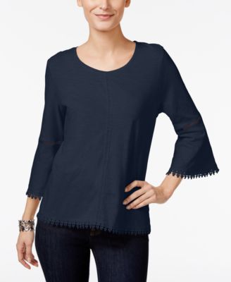 macy's petite dressy blouses