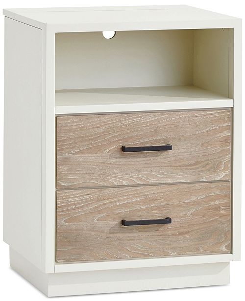 Furniture Wynn Kids Power Outlet Nightstand Reviews Furniture Macy S