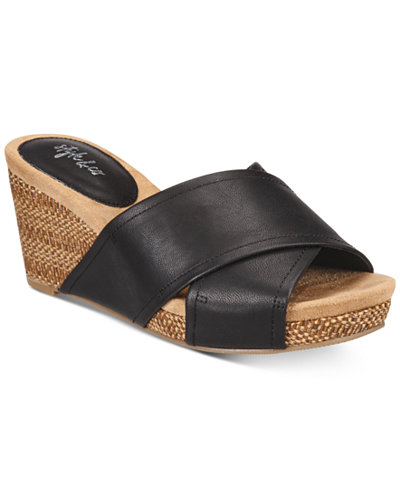 Style & Co Jillee Crisscross Slide Wedge Sandals, Only at Macy's