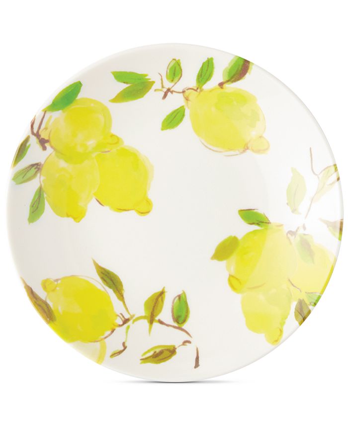kate spade new york Lemon 4-Pc. Melamine Tidbit Plate Set - Macy's