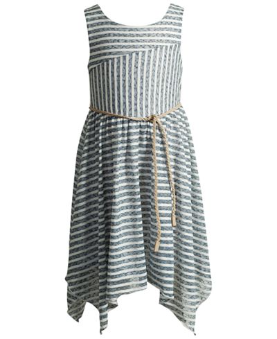 Sweet Heart Rose Sleeveless Knit Dress, Little Girls (2-6X)