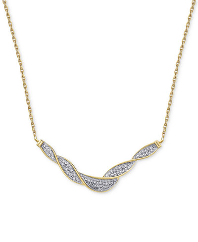 Diamond Swirl Collar Necklace (1/4 ct. t.w.)