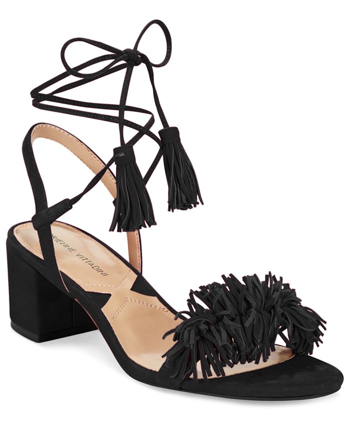 Adrienne Vittadini Allen Lace-Up Sandals - Macy's