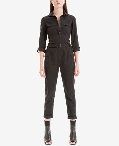 Max Studio London Belted Cargo Jumpsuit