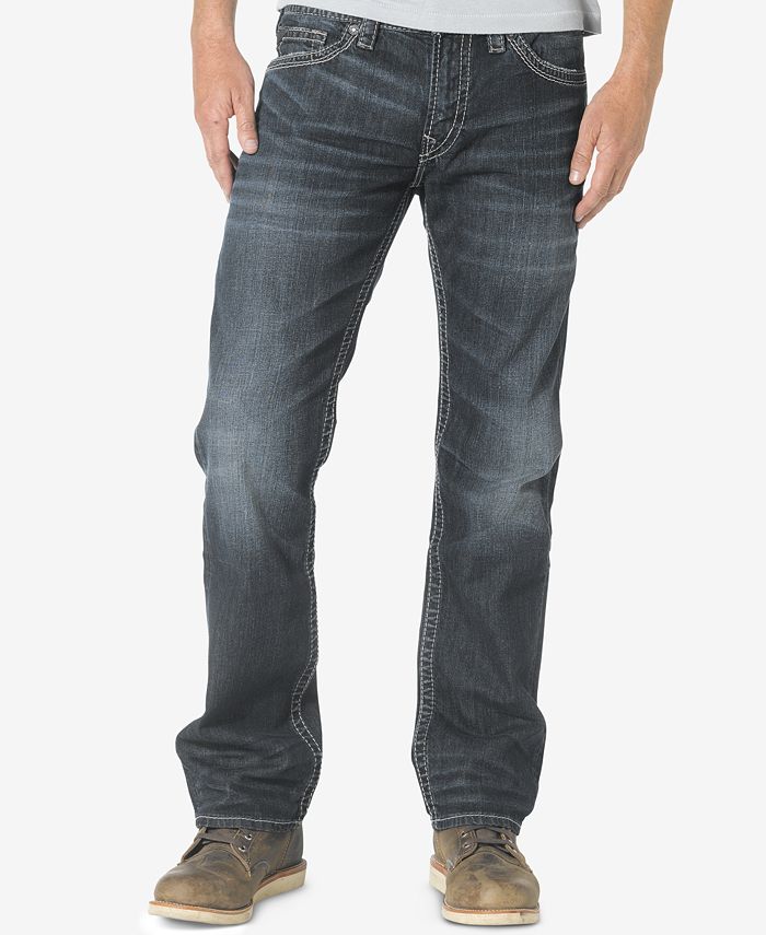 Silver Jeans Co. Men's Nash Classic Fit Straight Jeans - Macy's