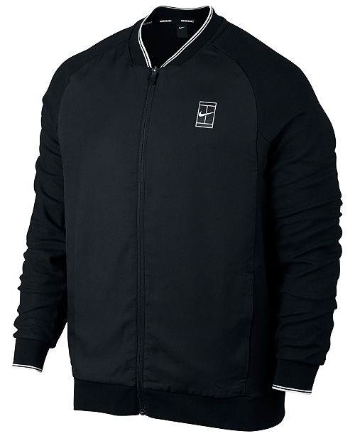 Nike Men #39 s Court Dri FIT Baseline Tennis Jacket Reviews Coats