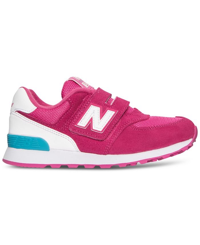 New Balance Little Girls' 574 High Visibility Casual Sneakers Macy's