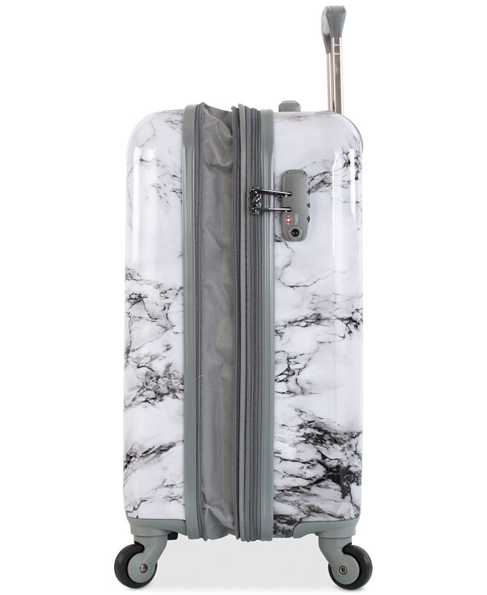 Heys Bianco StonePrint 21" Hardside Spinner Suitcase Macy's