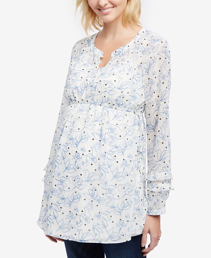 Motherhood Maternity FloralPrint Tunic Macy's