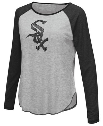 Touch by Alyssa Milano Women's Chicago White Sox Line Drive Long Sleeve T-Shirt