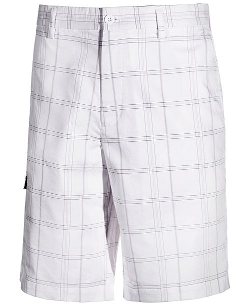 Greg Norman Men S 11 Plaid Golf Shorts Created For Macy S