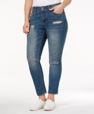 Rampage Trendy Plus Size Chloe Ripped 