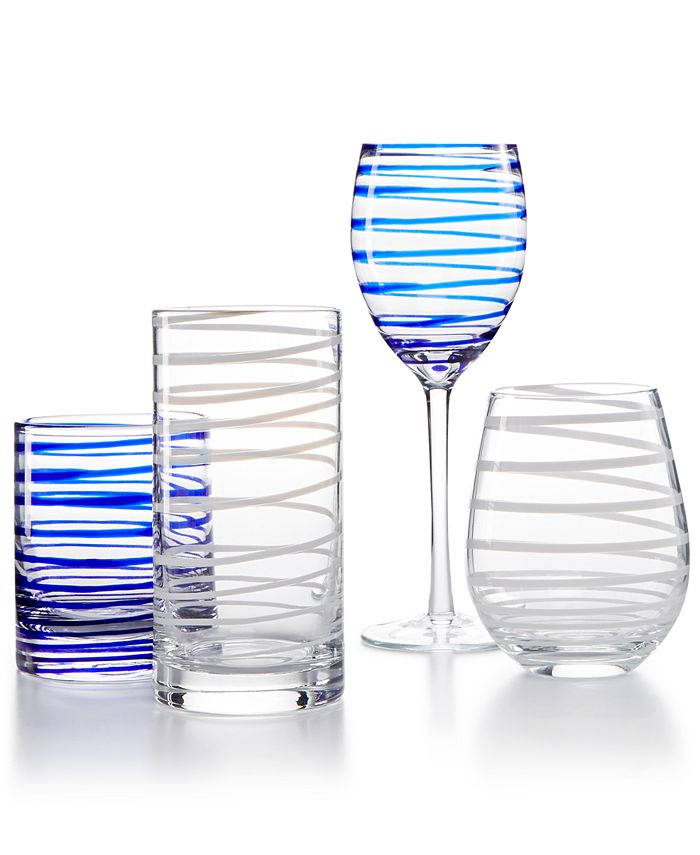 kate spade new york Charlotte Street Glassware Collection & Reviews -  Glassware & Drinkware - Dining - Macy's