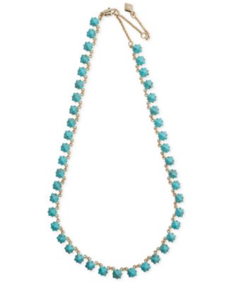 Vera Bradley - Gold-Tone Blue Stone Necklace