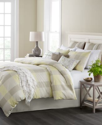Martha Stewart Collection - Everett Plaid Reversible 10-Pc. California King Comforter Set