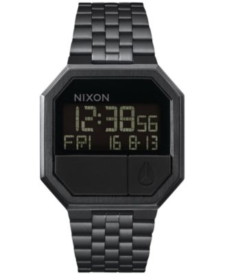 Nixon - Men's Re-Run Digital Stainless Steel Bracelet Watch 39mm A158-001-00