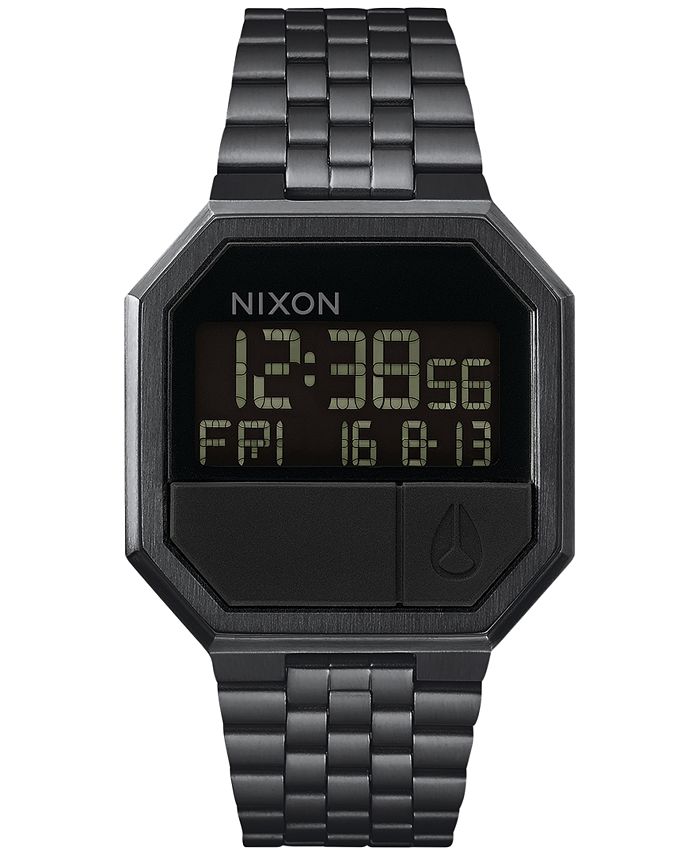 Nixon Men s Re Run Digital Stainless Steel Bracelet Watch 39mm