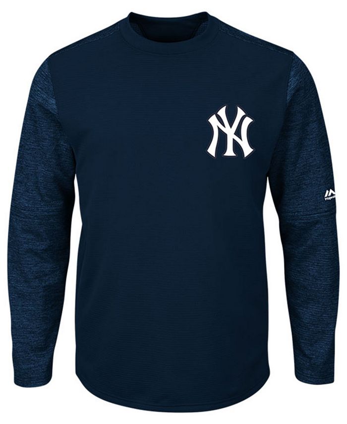 Majestic Men's New York Yankees AC On-Field Tech Fleece Pullover ...