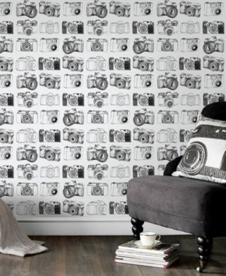 Graham & Brown - Camera Black and White Wallpaper