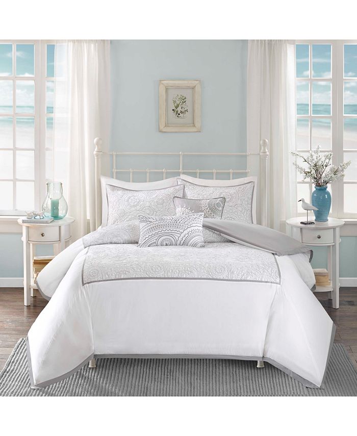 Harbor House Cranston 6PC Embroidered Queen Comforter Set Macy's
