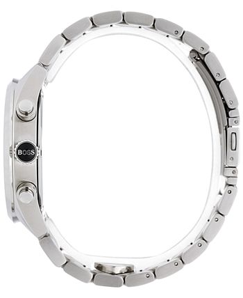 BOSS - Men's Chronograph Grand Prix Stainless Steel Bracelet Watch 44mm 1513477