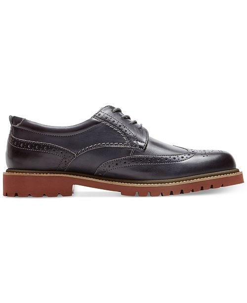 rockport marshall wingtip black