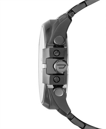 Diesel - Watch, Men's Chronograph Gunmetal Ion-Plated Stainless Steel Bracelet 51mm DZ4282