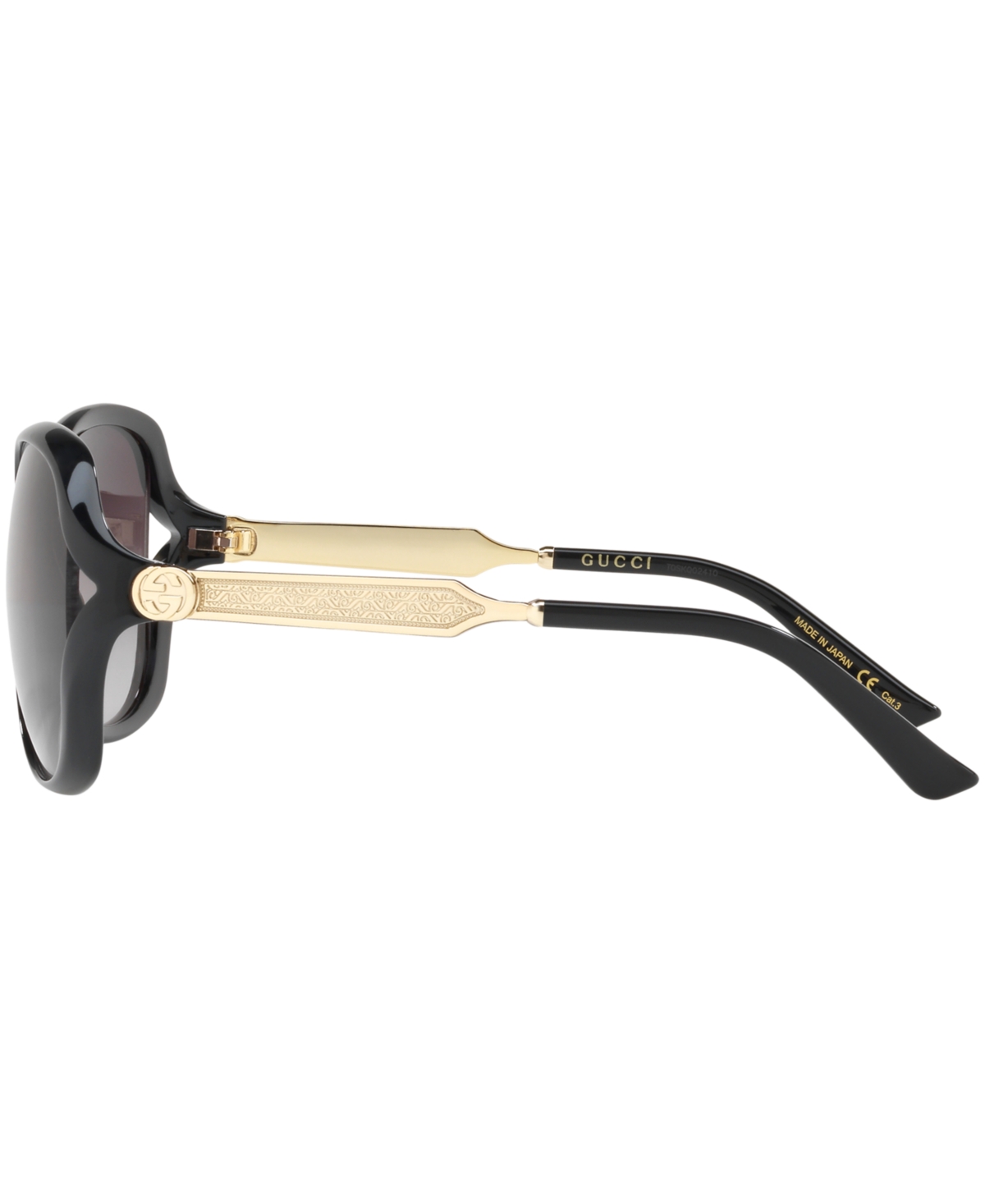 Shop Gucci Sunglasses, Gg0076s In Black,grey Gradient