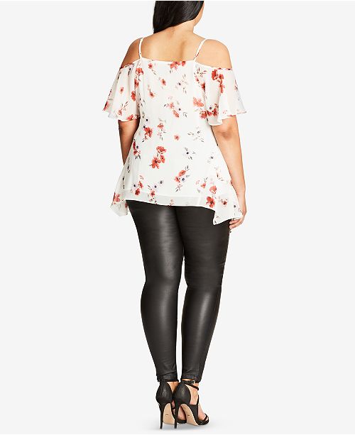 City Chic Trendy Plus Size Off-The-Shoulder Top & Reviews ...