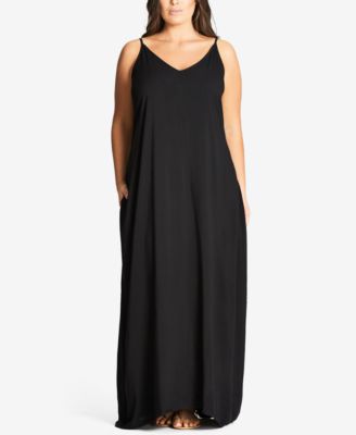 City Chic - Trendy Plus Size V-Neck Maxi Dress