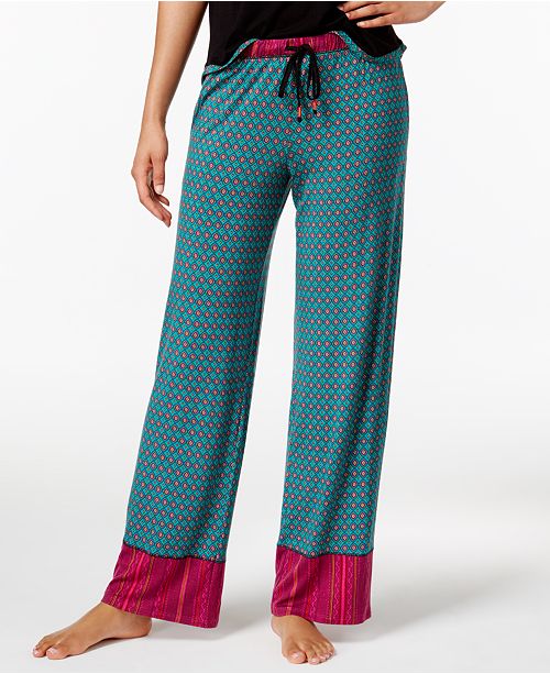 Layla Mixed-Print Pajama Pants & Reviews - Bras, Panties & Lingerie ...